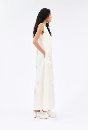 Structured Cotton Linen Kleid, Ice from ODEEH 