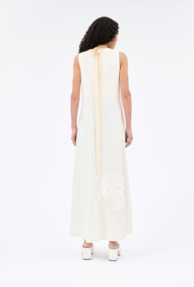 Structured Cotton Linen Kleid, Ice from ODEEH 