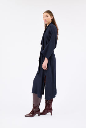 SILK ACETATE Kleid, Midnight from ODEEH 