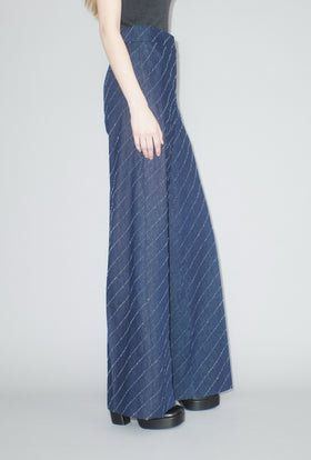 Diagonal Filcoupè Denim Hose, Indigo from ODEEH 