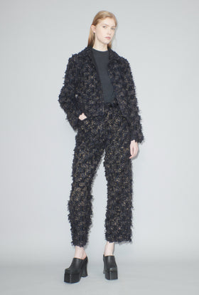 Gold Sprinkled Fringes Hose, Midnight from ODEEH 