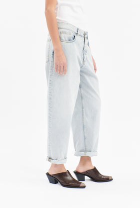 Heavily Bleached Denim Hose, Horizon from ODEEH 