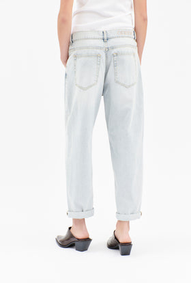 Heavily Bleached Denim Hose, Horizon from ODEEH 