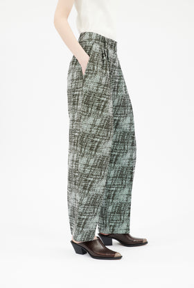 Stretch Trompe L'oeil Hose, Water Green from ODEEH 