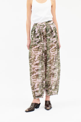 Big Brush Strokes Hose, Bush Green from ODEEH 