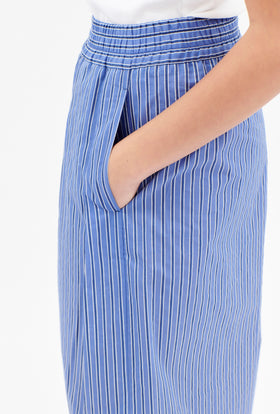 Light Cotton Stripes Hose, Ultramarine from ODEEH 