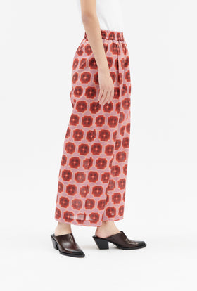 Abstract Pansies Hose, Rusty Red from ODEEH 