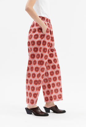 Abstract Pansies Hose, Rusty Red from ODEEH 