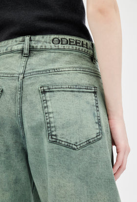 Overdyed Denim Jeans, Malachit from ODEEH 
