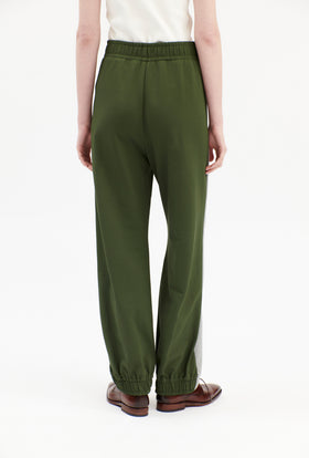 MELANGE JERSEY Hose, Dark Olive from ODEEH 