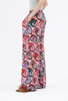 Blurred Paisley Hose, Blood Orange from ODEEH 