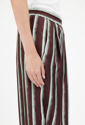 PAINTED STRIPES / TWILL Hose, Cordovan from ODEEH 