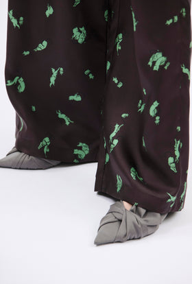 Cat & Mouse Twill Trouser, Cacao from ODEEH 
