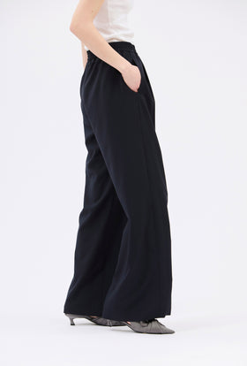 Light Oxford Wool Trouser, Navy from ODEEH 