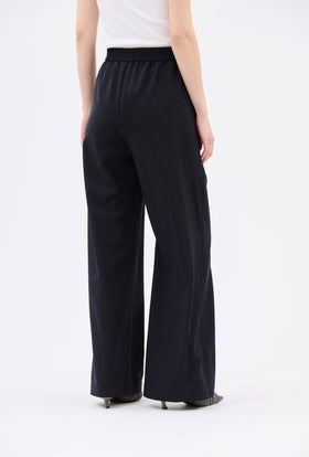 Light Oxford Wool Trouser, Navy from ODEEH 