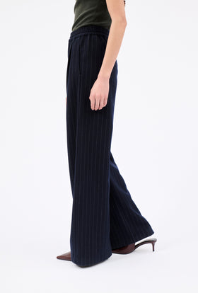 FLANNEL PIN STRIPE Hose, Navy from ODEEH 