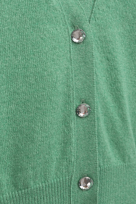 Light Cashmere Cardigan, Mermaid Green from ODEEH 