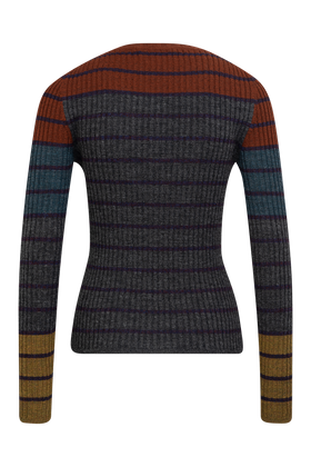 Placed Stripe Pullover, Shadow from ODEEH 