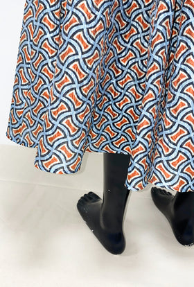 Morphed Grid on Organza Rock, Seablue from ODEEH 