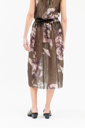 Painted Peonies Rock, Dark Olive from ODEEH 