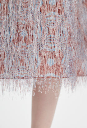 Op-Art Fringes Rock, Nordic Blue from ODEEH 