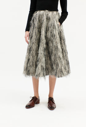 FRINGY JACQUARD Rock, Dark Silver from ODEEH 