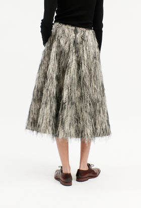 FRINGY JACQUARD Rock, Dark Silver from ODEEH 