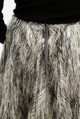 FRINGY JACQUARD Rock, Dark Silver from ODEEH 