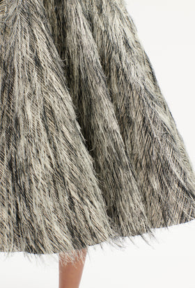 FRINGY JACQUARD Rock, Dark Silver from ODEEH 