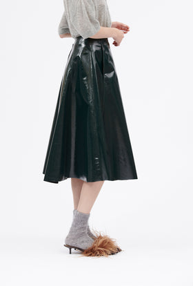 Laquered Wool Rock, Black Green from ODEEH 