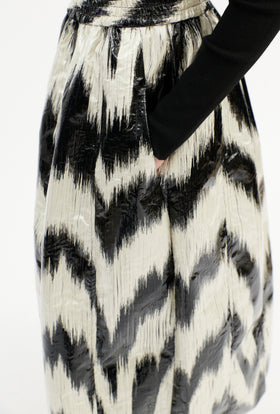 LACQUERED FRINGES Rock, Black White from ODEEH 