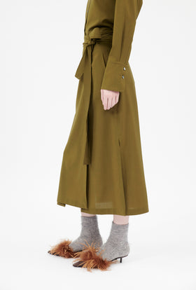Light Weight Wool Rock, Dark Olive from ODEEH 