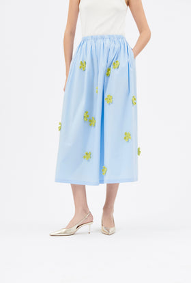 Poplin Skirt, Sky from ODEEH 