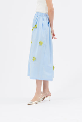 Poplin Skirt, Sky from ODEEH 