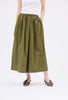 Poplin Skirt, Dark Olive from ODEEH 