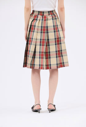 Tartan Check Skirt, Paprika from ODEEH 