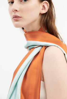 Stripes Schal, French Green from ODEEH 
