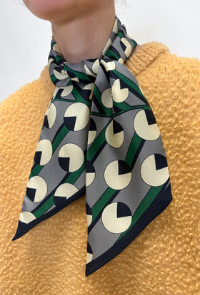 CRESCENTS & LINES Schal, Dark Emerald from ODEEH 
