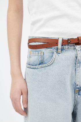 Leather Accessoires Gürtel, Caramel from ODEEH 