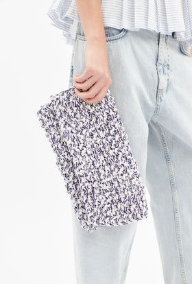 Knitted Clutch, Frozen Berry from ODEEH 