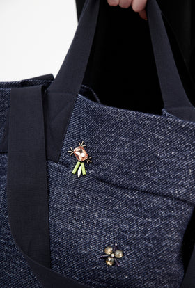 Heavy Wool Denim Tasche, Ink from ODEEH 