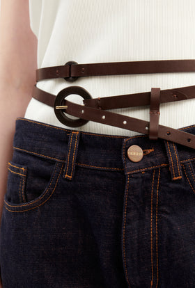LEATHER Gürtel, Cacao from ODEEH 