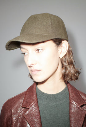 Wool Cap, Khaki from ODEEH 