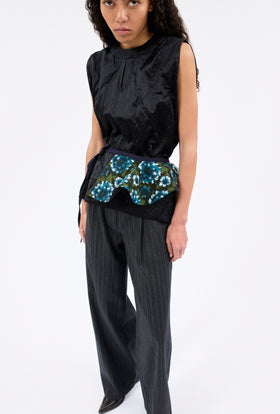 TERRY JACQUARD Rüsche, Dark Peacock from ODEEH 