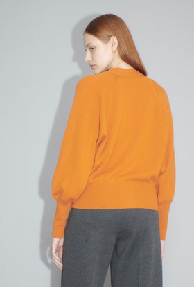 Light Cashmere Cardigan, Burnt Orange from ODEEH 