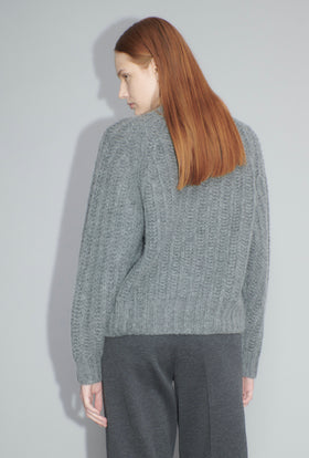 Cashair Cardigan, Heather Grey from ODEEH 