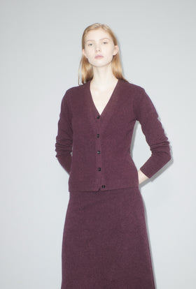 Felted Wool Rock, Burgundy from ODEEH 