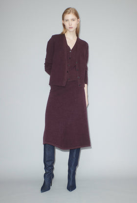 Felted Wool Rock, Burgundy from ODEEH 