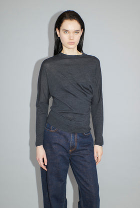 Merino Extrafine Pullover, Charcoal from ODEEH 