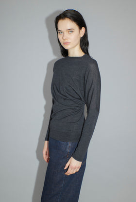 Merino Extrafine Pullover, Charcoal from ODEEH 